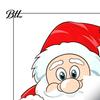 Xmas Party Window Supplies Christmas Static Clings, Peeking Santa Reindeer Stickers, Glass Decals No?Glue Cartoon for Indoor?Outdoor Holiday Decor