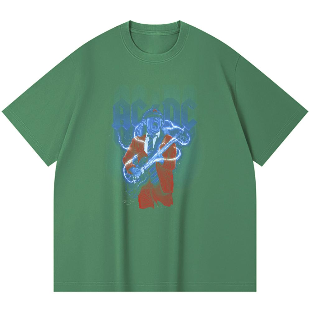 230 Gsm 100% Cotton Heavy Metal T-Shirt  Rock Band Popular Music Print Unisex Heavy Cotton T Shirt