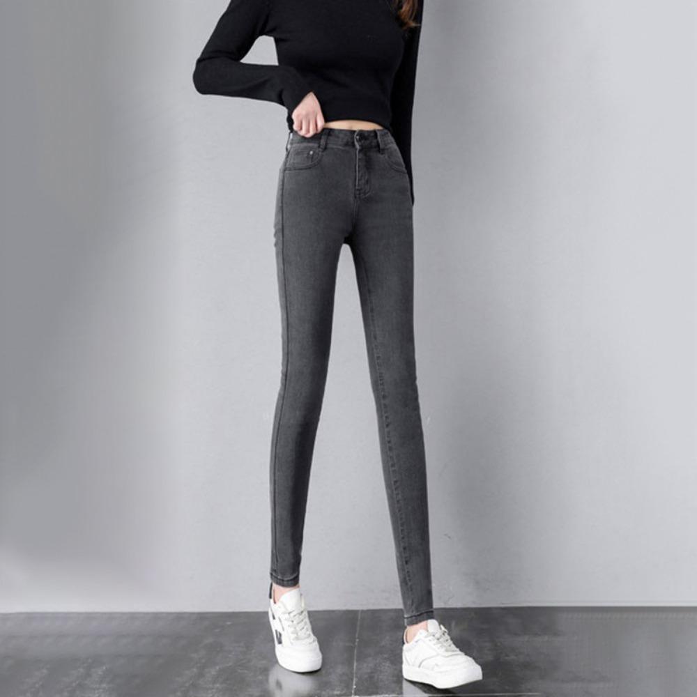 Commuter Casual Jeans Women's New Spring and Summer Fashion Tight High Waist Thin Small Feet Pencil Pants Ins Tide