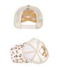 Women's Leopard Print Mesh Ponytail Baseball Cap - Duckbill Sun Hat for Spring/Summer