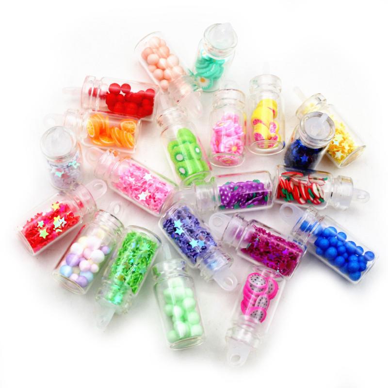 10pcs 3D Fruits Star Orange Apple Strawberry Bottle Resin Charms 28x11mm DIY Jewelry Making Jewelry Accessories Findings