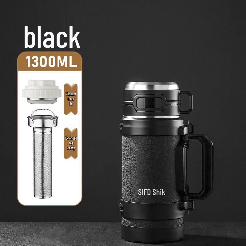 

Shirong 316 Stainless Steel Large-Capacity Portable Thermos Kettle for Home, Car, and Outdoor Use Butterfly Double Handle
