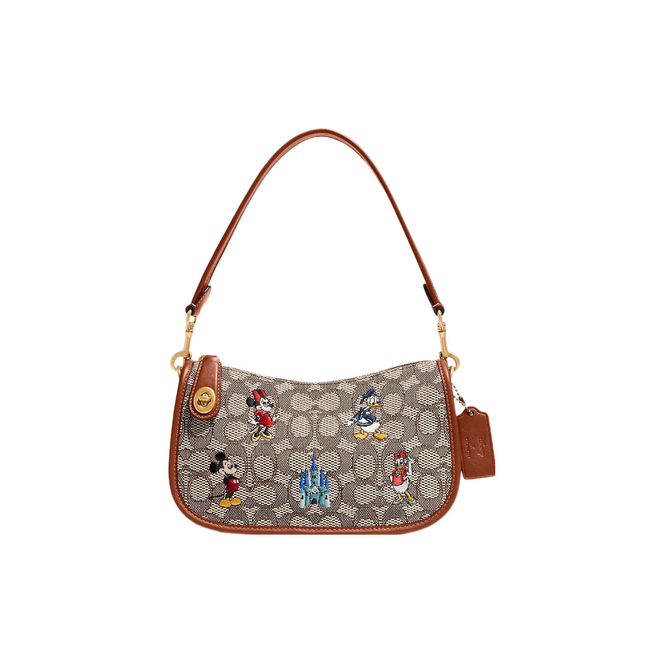 

Новые сумки через плечо Disney X COACH Swinger C8620-B4TJ2 23.6*7.1*14.0CM
