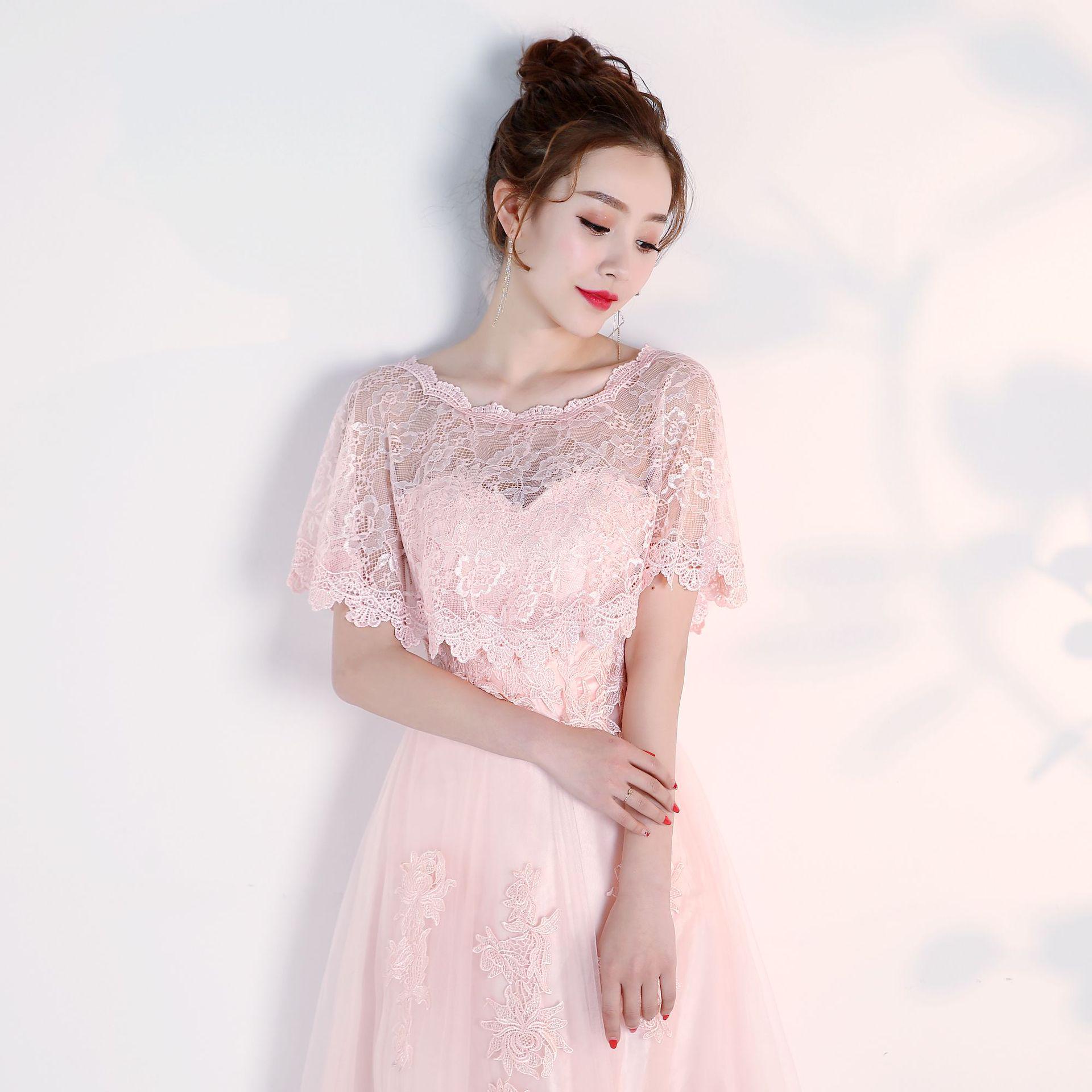 

Элегантная кружевная свадебная и вечерняя шаль для лета