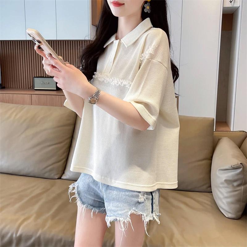 

Футболка для женщин, летняя футболка большого размера из хлопка, мягкая, свободная, однотонная, повседневная, удобная, пуловер, футболка, топ XXL белый