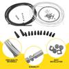 Motorcycle DIY Throttle Cable 5 Metres Kit Nipples Ferrules Motorbike Throttle Cable Motorcycle Brake Shift Cable Parts