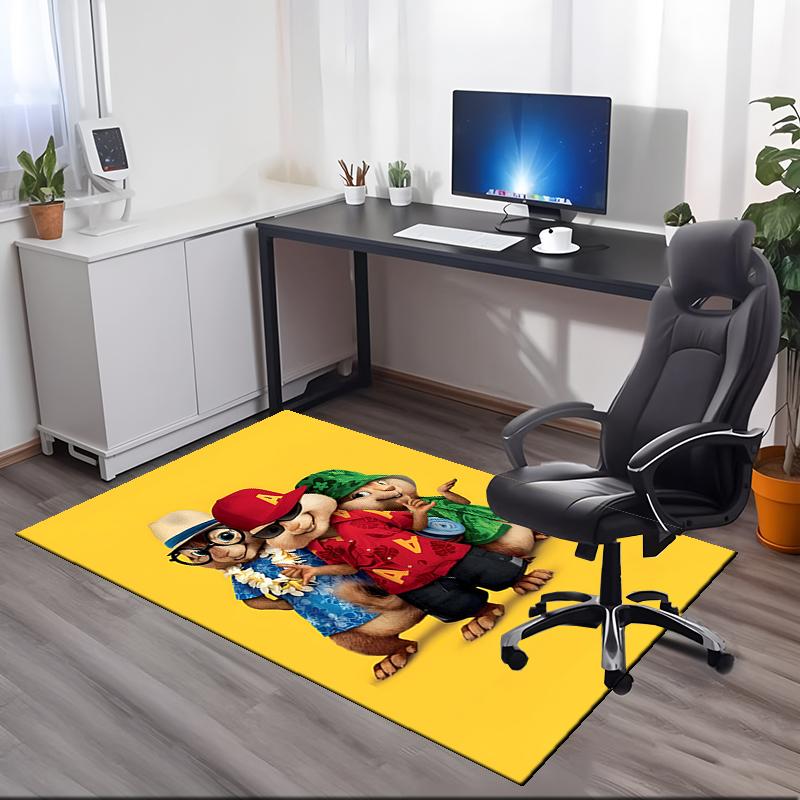 Alvin and the Chipmunks Printed Carpetrugfor Office Chair Living Room Bedroom Kitchen Room Decor Gifts