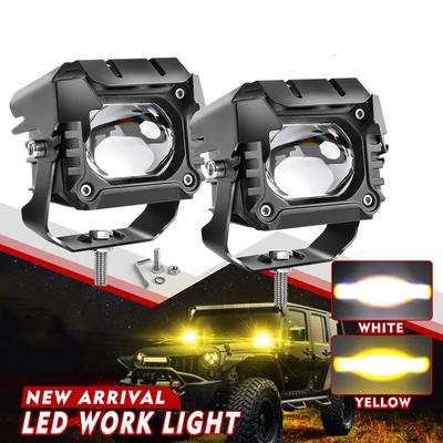 1/2 stücke Motorrad LED Nebel Lichter Scheinwerfer 12-80V Hilfs Nebel Lampe Universal für Honda Harley