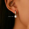 1.0CT D Color Moissanite Hoop Earrings Lab Created Diamond For Women 925 Sterling Silver Wedding Fine Jewelry Gift