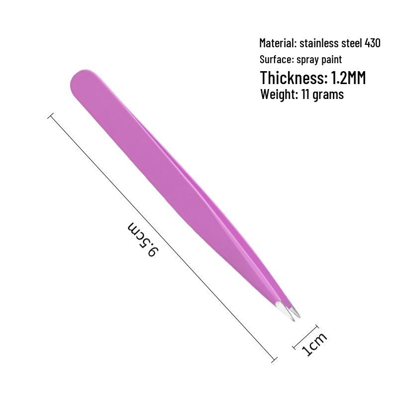 Precision Stainless Steel Eyebrow Tweezers & Trimmer Set with Eyelid Tape