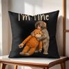 punch monkey Cushion Cover Natural Linen Organic Fabric DoubleSided Printing Couch Pillow Covers Home Decor