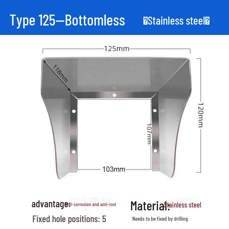 Αδιάβροχο Κάλυμμα Εξωτερικής Πρίζας από Ανοξείδωτο Ατσάλι για Φόρτιση Ηλεκτρικού Οχήματος