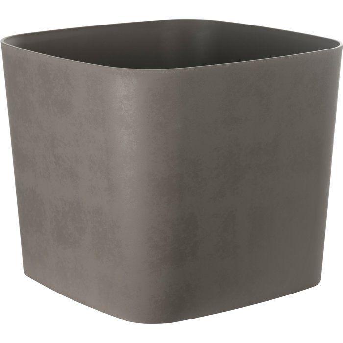 Pot de fleurs carré - GARDEN ID - Swing Carré - 36 L - 40 x 40 h 32 cm - Tourbe