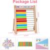 Primary School Abacus Calculation Slider with 100 Beads/Counting Sticks/Number Alphabet Cards Educational Toy Gift for Children Counting Frame