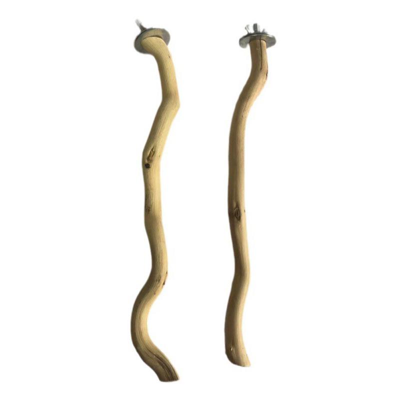 Parrot Perch Bird Stand Natural Tree Stick with Durable Fork Branch for Cage Grinding