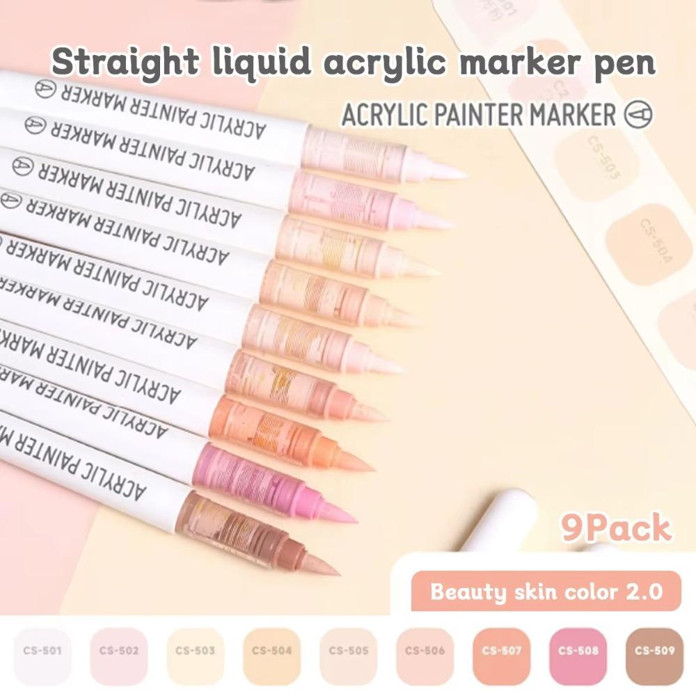 Szybkoschnący Pisak Płynny Prosty Miękka Końcówka Pisak Kolorowy Przenośny Pisak Artystyczny Akwarelowy Malowanie