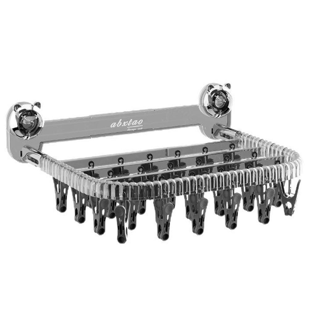 Folding Socks Drying Clips Rotating Balcony Drying Hanger Baby Clothes Drying Rack  Bathroom
