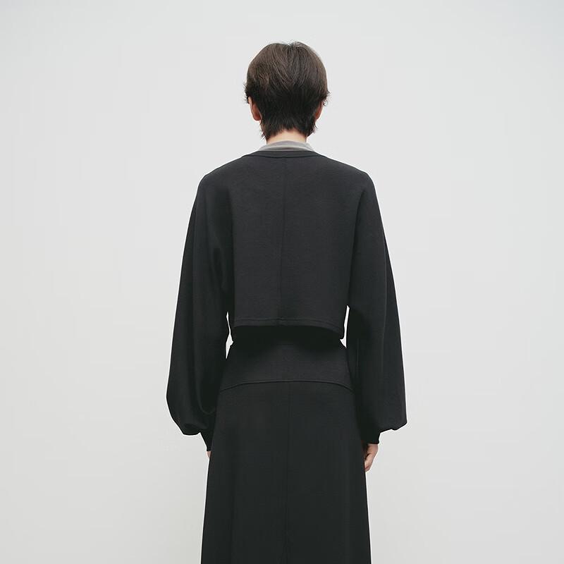 Broadcast Women's French Style Irregular Hem Long-Sleeve Sweatshirt