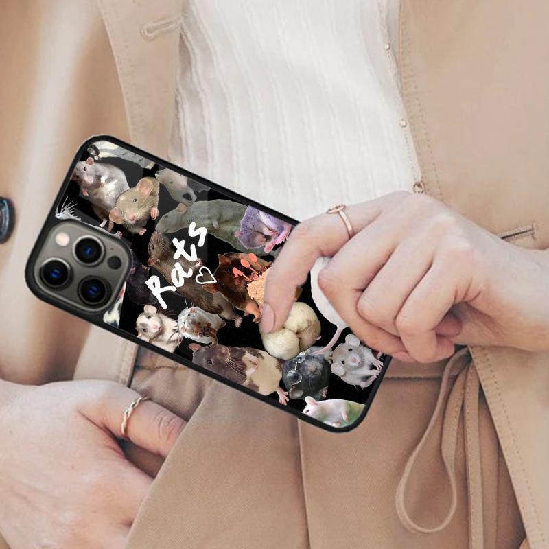 The Peeking Rat Cute Cartoon Magnetic Phone Case For APPLE iPhone 17 Air 16 14 13 12 Pro Max 15 Plus Wireless MagSafe Cover