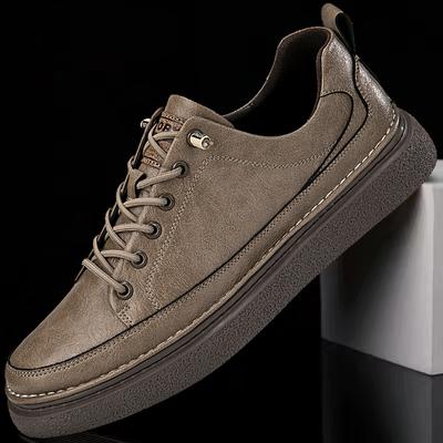 Fashion Brand Ανδρικά Casual Νέα Γνήσια Δερμάτινα Παπούτσια Αντιολισθητικά Αθλητικά Παπούτσια Οξφόρδης Μόδα Άνετα Αθλητικά Επίπεδα Αντιολισθητικά Παπούτσια για περπάτημα