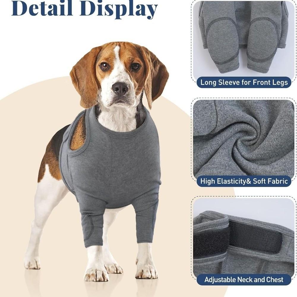 Breathable Dog Leg Sleeve Long Sleeve High Elasticity Dog Elbow Brace Polyester Professional Knee Leg Guards Licking Prevention