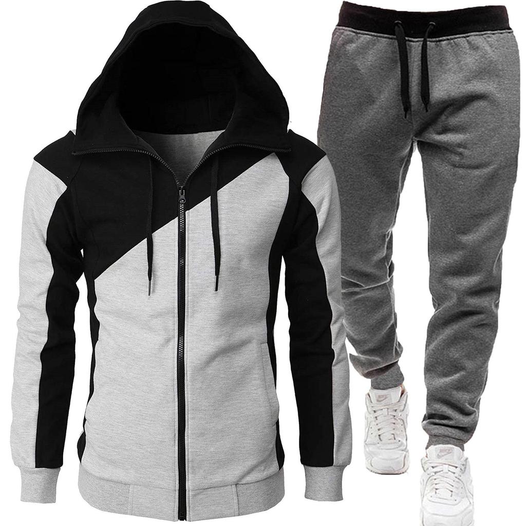 Men's Two-Tone Sports Jacket + Velvet Winter Suit 