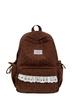 College Style Youth Travel Backpack For Girls With Nylon Material And Cartoon Pattern