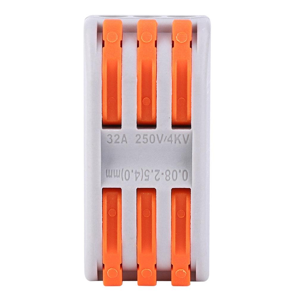 50 Buc Conductor de Cablare 11~28AWG PCT23 Portocaliu Conector Terminal de Cablare Rapidă