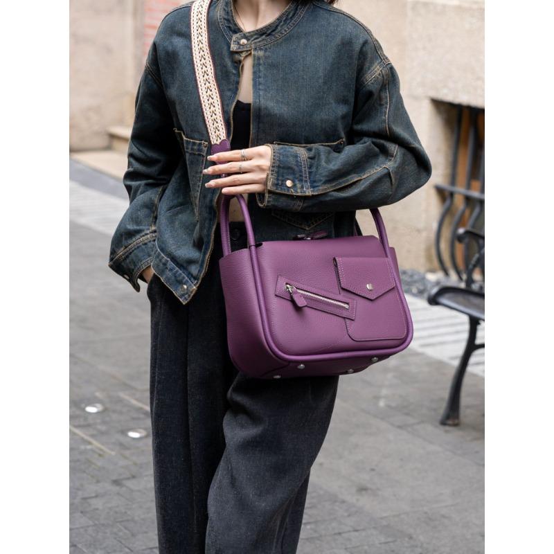 

Женская сумка через плечо из коровьей кожи, большая вместительная сумка-мессенджер