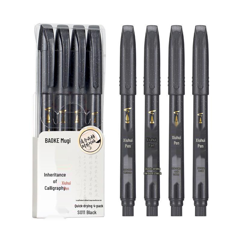 BaoKe Refillable Calligraphy Pen for Large, Medium, and Small Script - Perfect for Soft Brush Practice, Art, and Signature Writing.