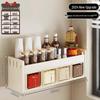 Wall-Mounted Kitchen Seasoning Rack: Punch-Free Multifunctional Condiment Set with Jars