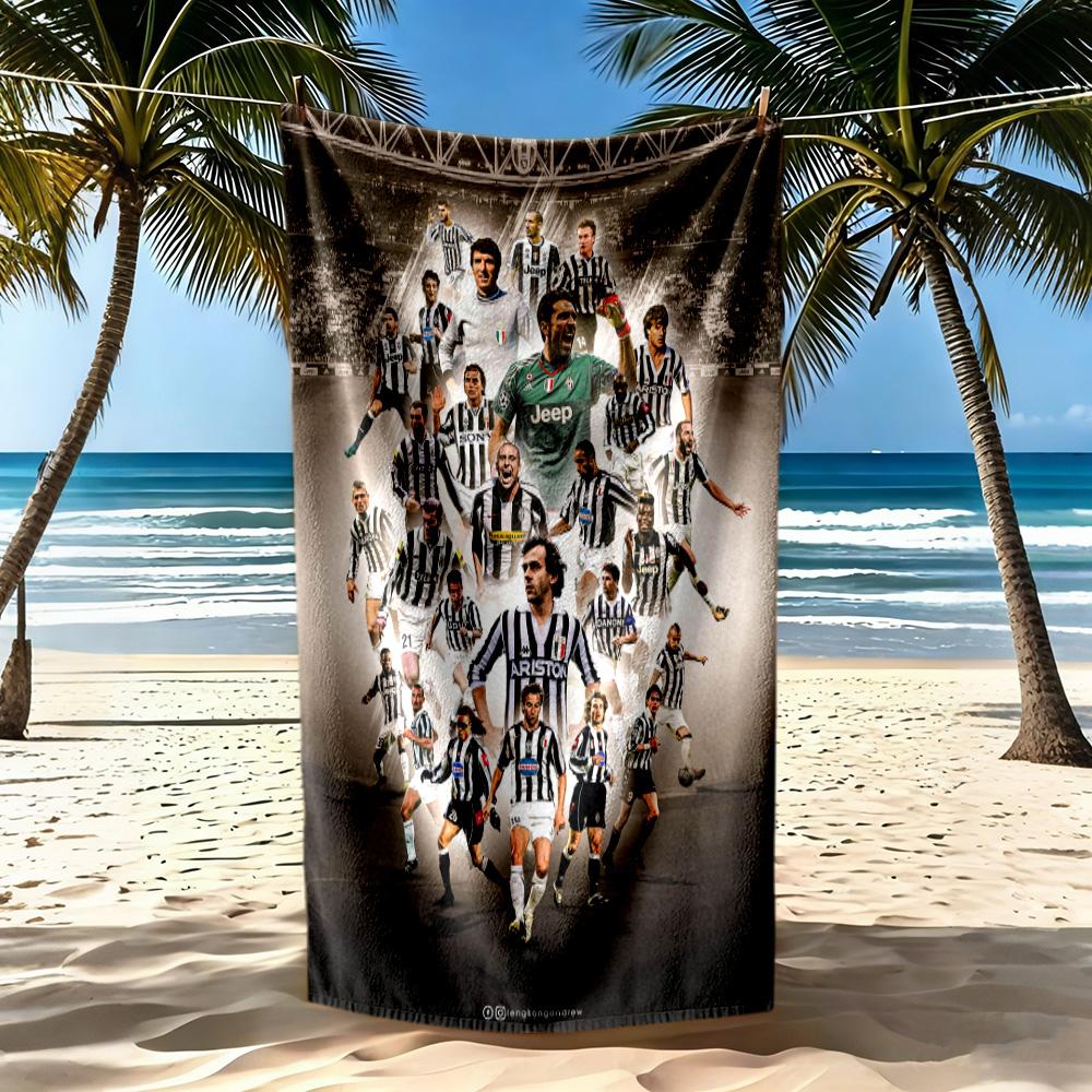 Juventus Beach Towel Quickdry Soft Microfiber Comfortable Lightweight Portable For Swimmingbeachcamping Travel Beach Accessoriesgym