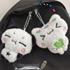 1Pc Cartoon Animal Rabbit Panda Plush Pendant Keychain Kawaii Fashion Key Ring For Women Girls Cute Backpack Pendant Accessories