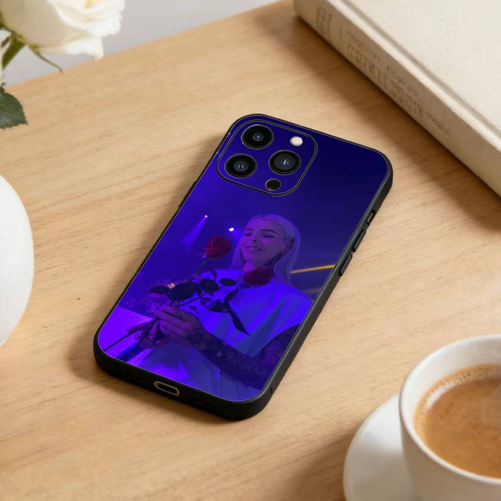 Singer Young L-Miko Phone Case For iPhone 16,15,14,13,12,17,Pro Max,Plus Silicone Black Case