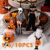 Halloween Hanging Pendant Decor Pumpkin Black Cat Ghost Skull Ornament for Party Day of the Dead Halloween Decoration for Home