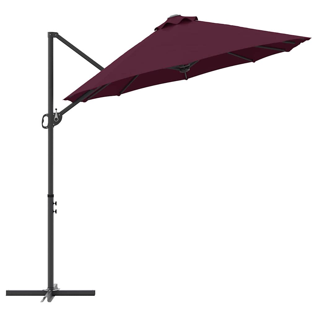 Sun Umbrella Bordeaux Red 372 X 198 X 243 Cm