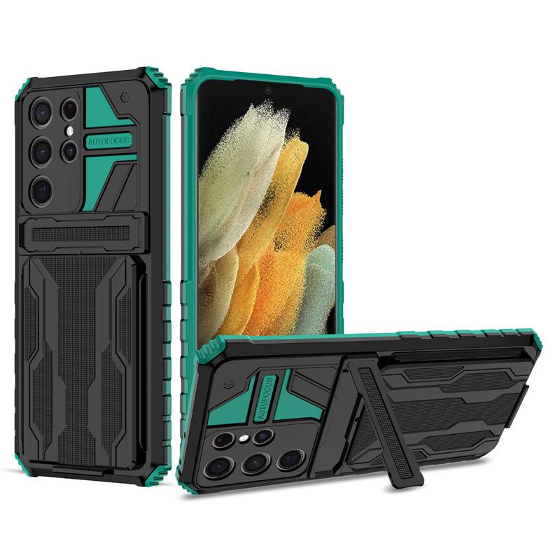 Suitable for Samsung S23 Ultra Creative Card Bag Holder Note20 King Kong Card Bag Anti Fall Mobile Phone Case