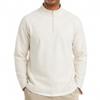 Men's Winter Half Zip Lined Sweatshirt with Stand Collar Long Sleeve Stretch Outdoor Fitness Pullover