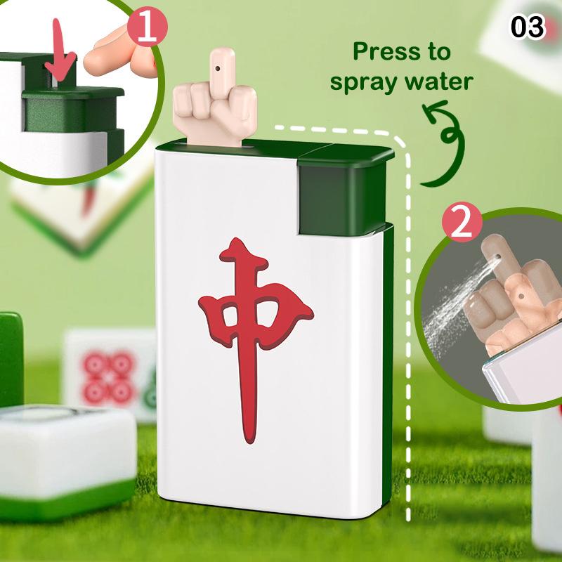 Water Spray Lighter  Prank Drinking Water Spray Lighter Mini Cartoon Pranker Squirt Water Prop Portable Water Jet Lighter