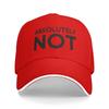 Absolutely Not Baseball Cap  Hiking Fishing Sun Trucker Hat Couple Women y2k Retro Print Baseball Caps