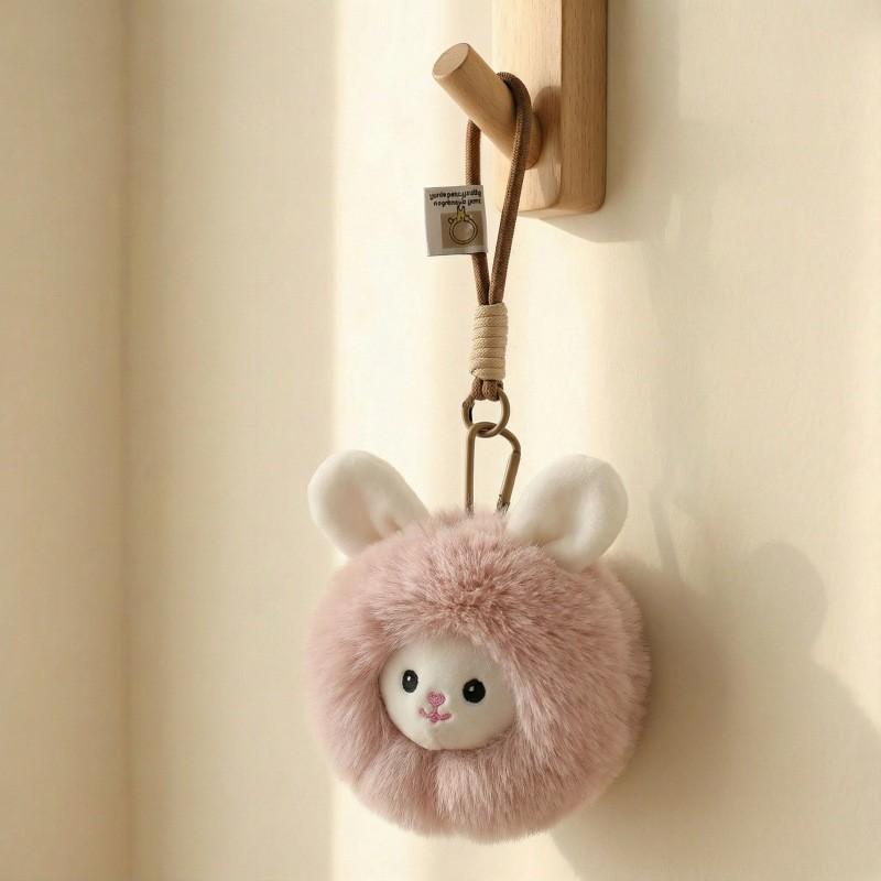 Plush Zodiac Animal Keychain With Soft Polyester Filling For Backpack Or Bag Decor