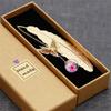 Classical Chinese Style Cicada Wing Metal Feather Bookmark with Leaf, Butterfly, and Dried Flower Accents