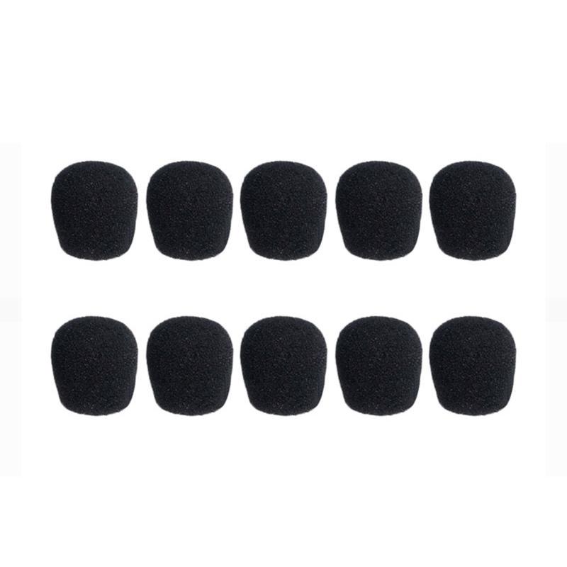 10Pieces Microphones Windscreen Replacement Soft Elastic Sponge Windshields Compatible for Portable Mics Elastic Cover