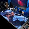 Hoshimachi Suisei Hololive Mouse Pad Large Keyboard Mouse Desk Pad Non-slip Rubber Gaming Mouse Pad Laptop Mouse Carpet