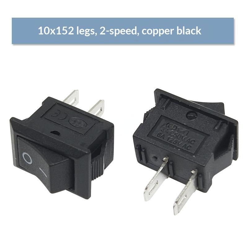 10Pcs KCD11 Rocker Switch 10x15mm Mini Universal Power Toggle Switch for Electronic Component Replacement