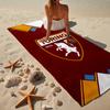 Torino Fc Crest Design Microfiber Beach Towel, Lightweight And Quick-Dry, for Summer Travel, Beach Essential, Swimming Pool