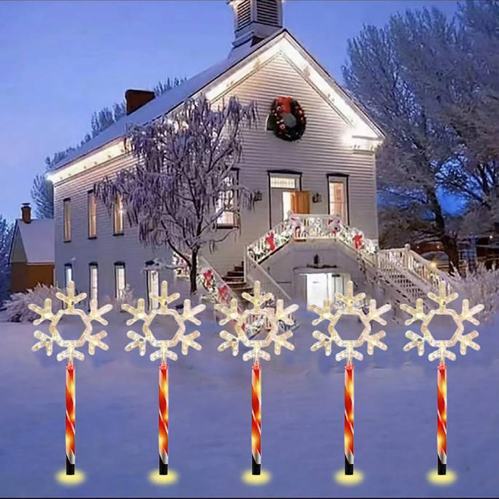 Solar LED Floor Lamp,  Modeling, Christmas Outdoor Decoration, 16.02 Inches, Multicolor, Plastic Material.