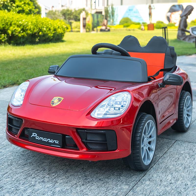 Dětské elektrické autíčko s dálkovým ovládáním, světly, hudbou a režimem kočárku pro kluky a holky.