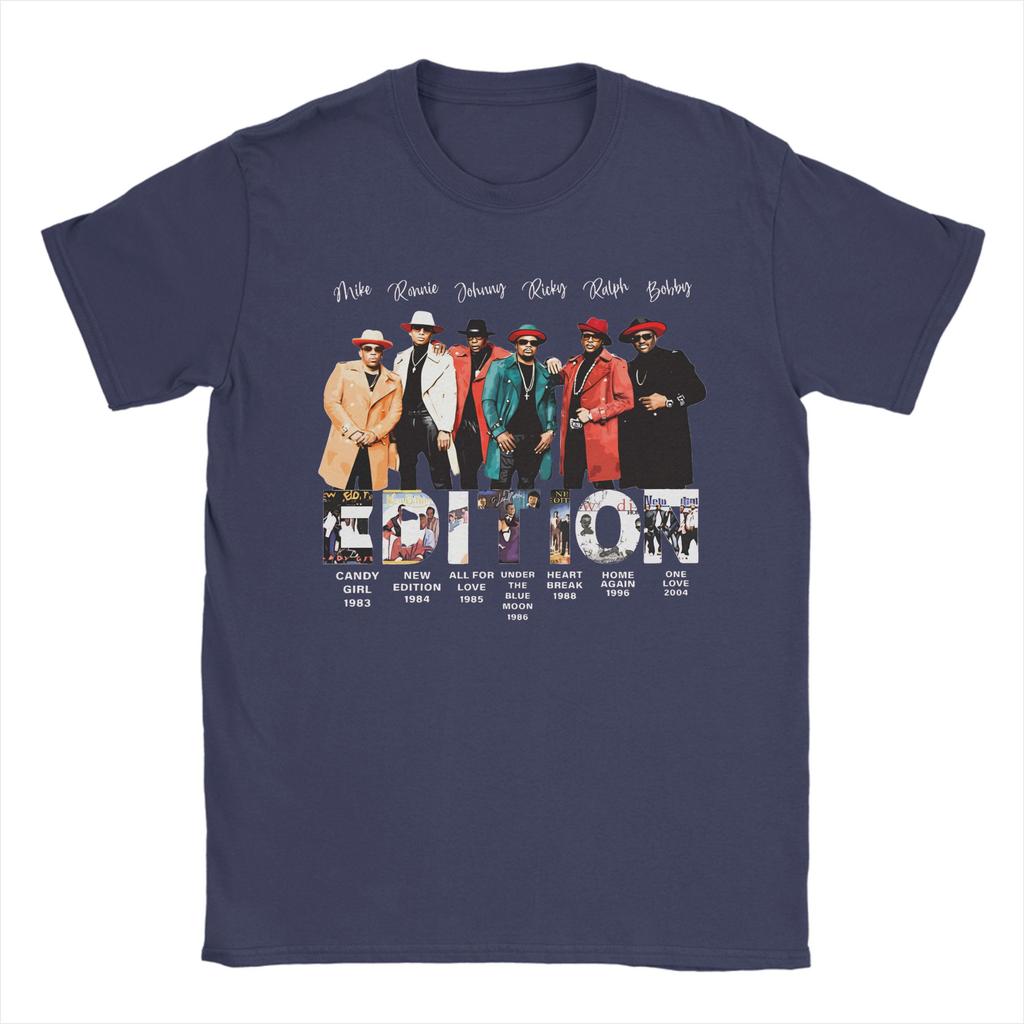 New Edition Way Tour 2026 Vintage RB Concert Graphic Printed T Shirt Men Women  Cotton  Tee Shirt Clothing