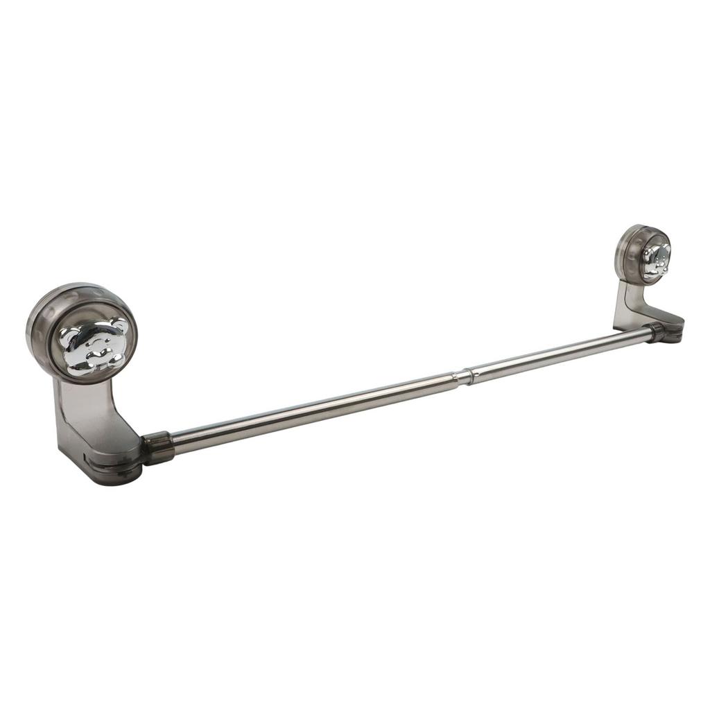 Adjustable Towel Holder Suction Cup Towel Bar Stainless Steel Accents